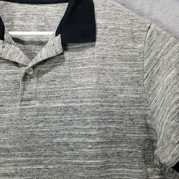 Goodfellow co Polo shirt Mens L Standard Fit Rugby short Sleeve Collared - Picture 2 of 9